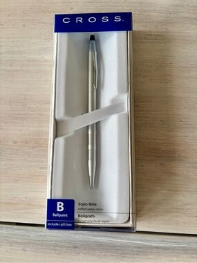 CROSS Classic Century Stainless Steel Silver Ballpoint Pen.